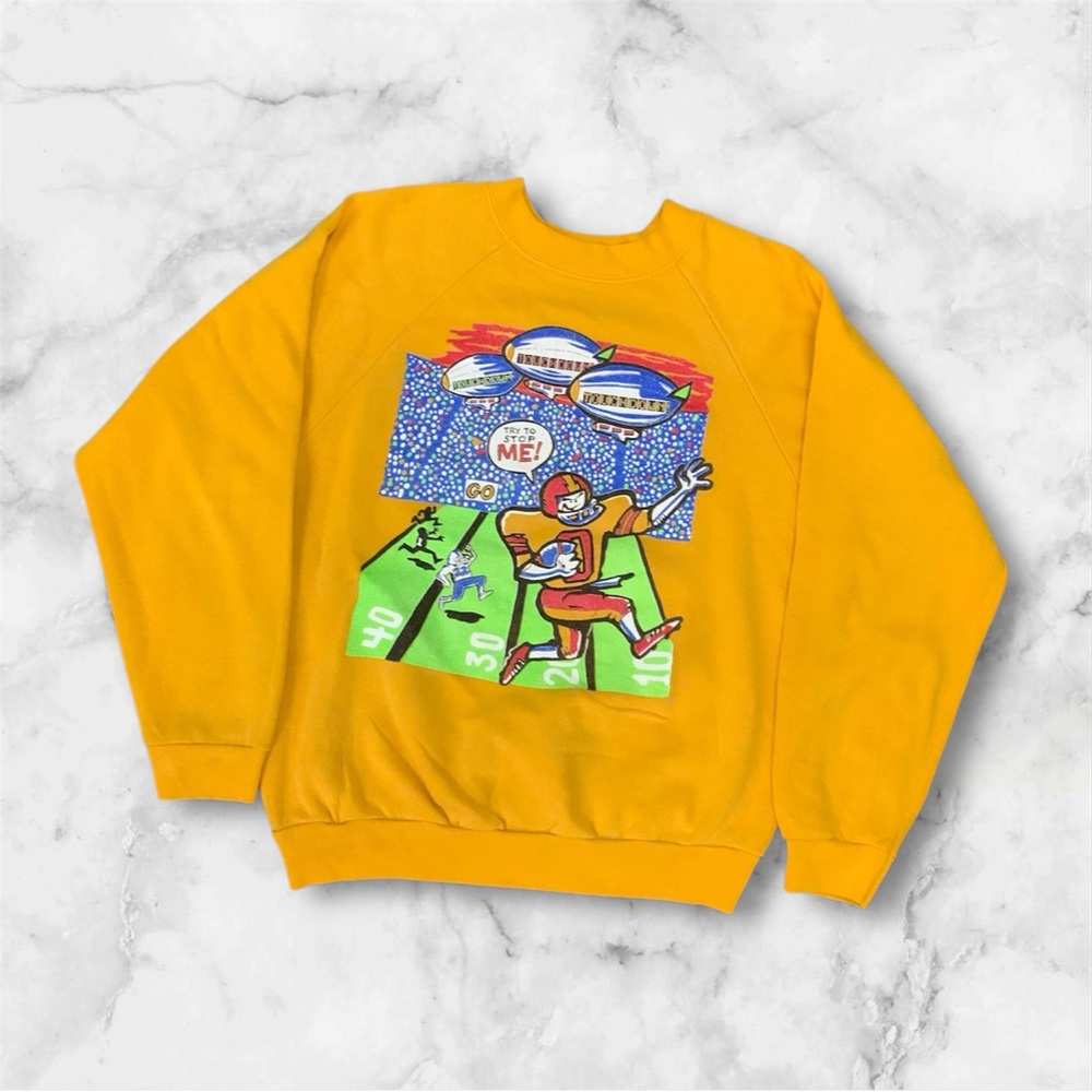 Yellow Graphic Men's Sweater